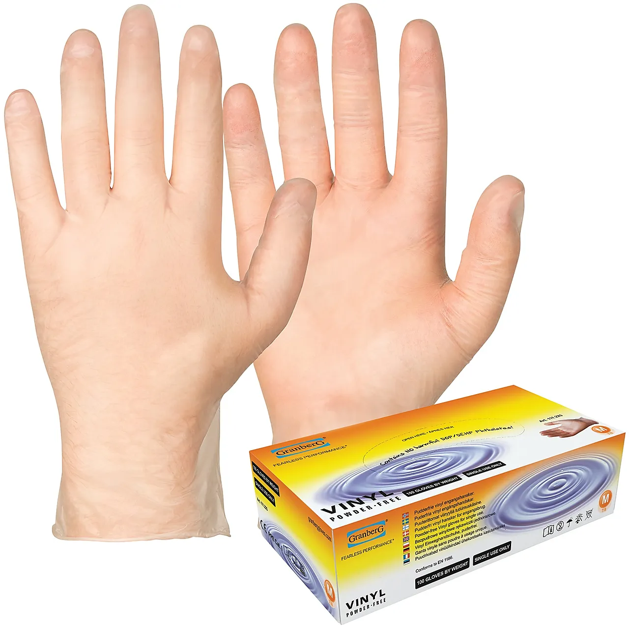 Engangshanske vinyl ultrasoft medium 111.225 null - M - 2 - Miniatyr