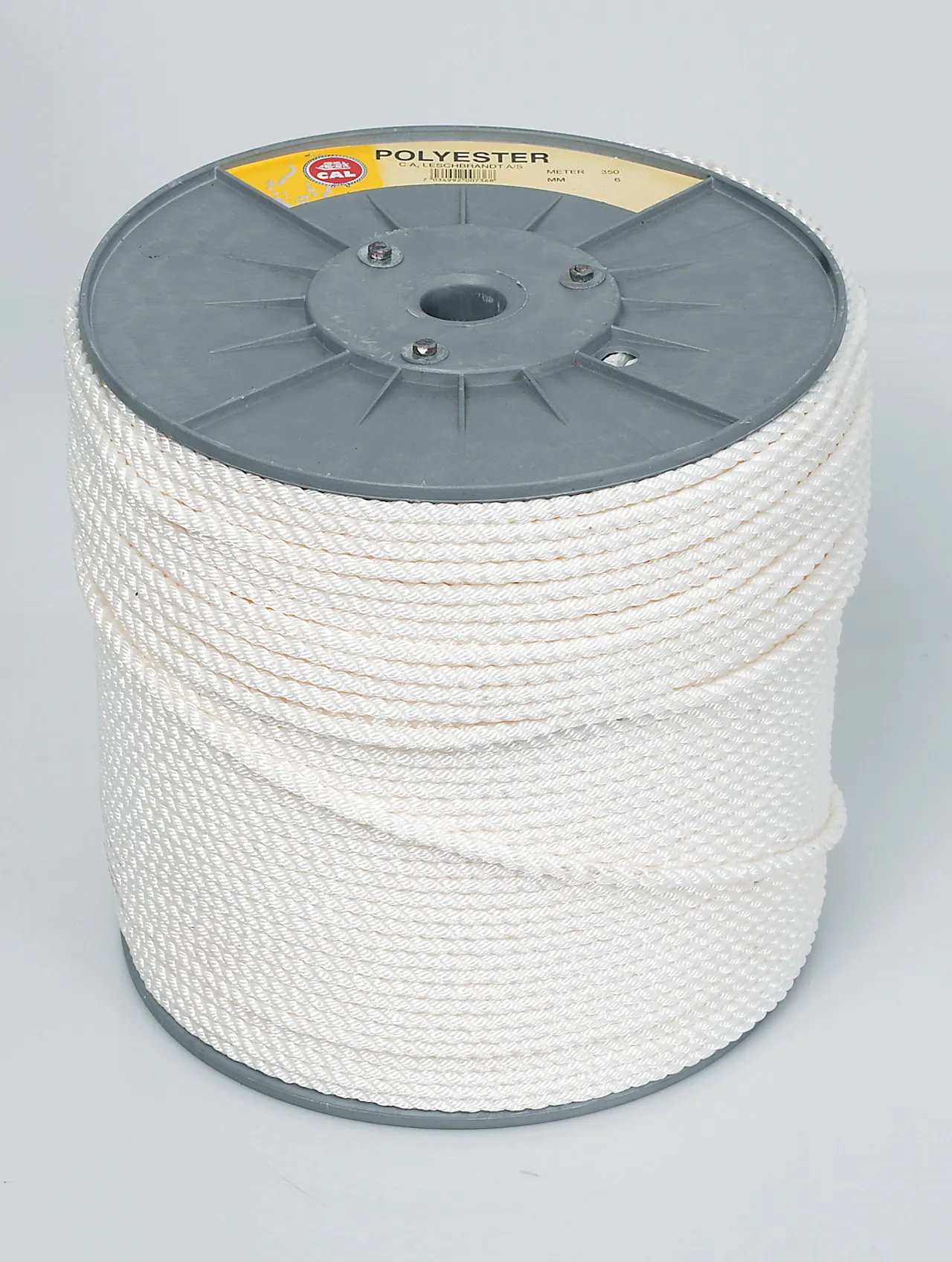 Tau polyester 6mm hvit, 320m spol Tau polyester 6mm hvit, 320m spol