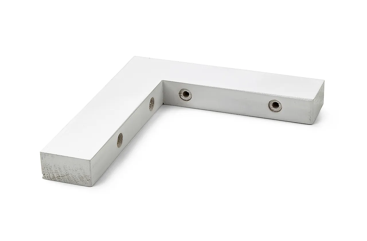 Hyllevinkel 97 145x160 mm hvit maks belastning 10 kg