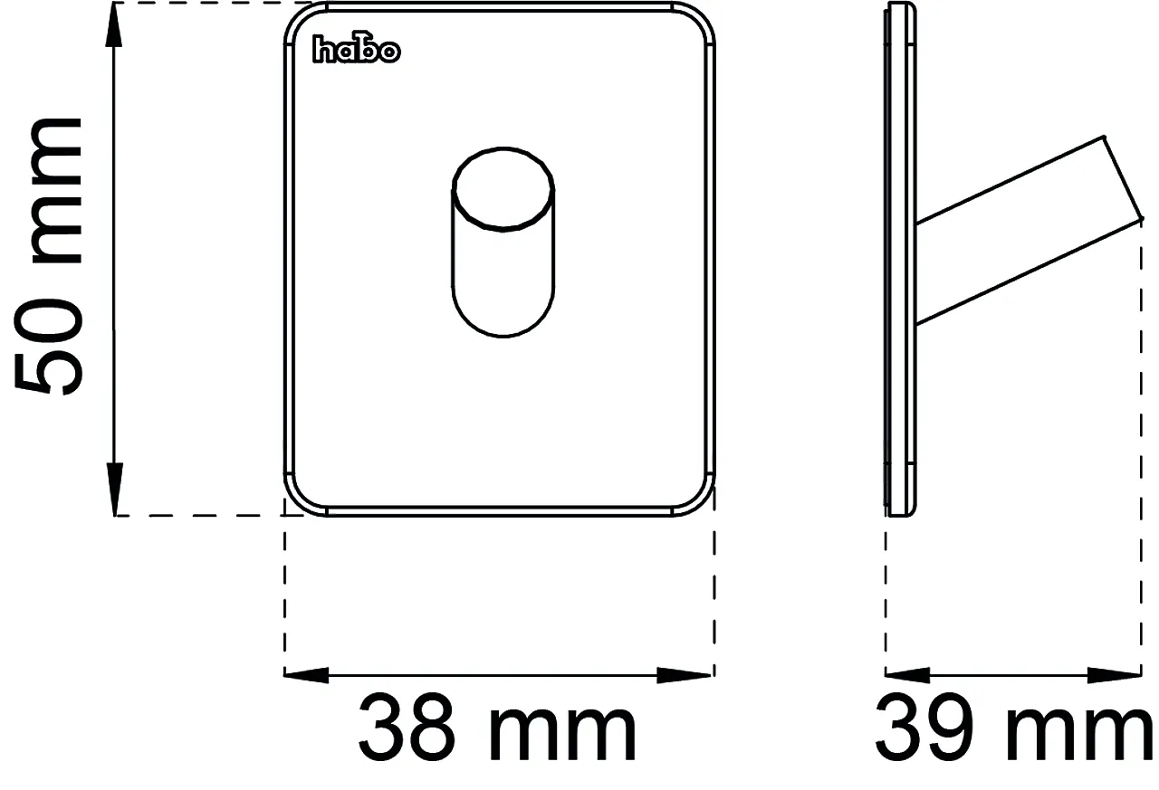 Krok edge sort sb baderomsserie edge selvklebende null - null - 2 - Miniatyr