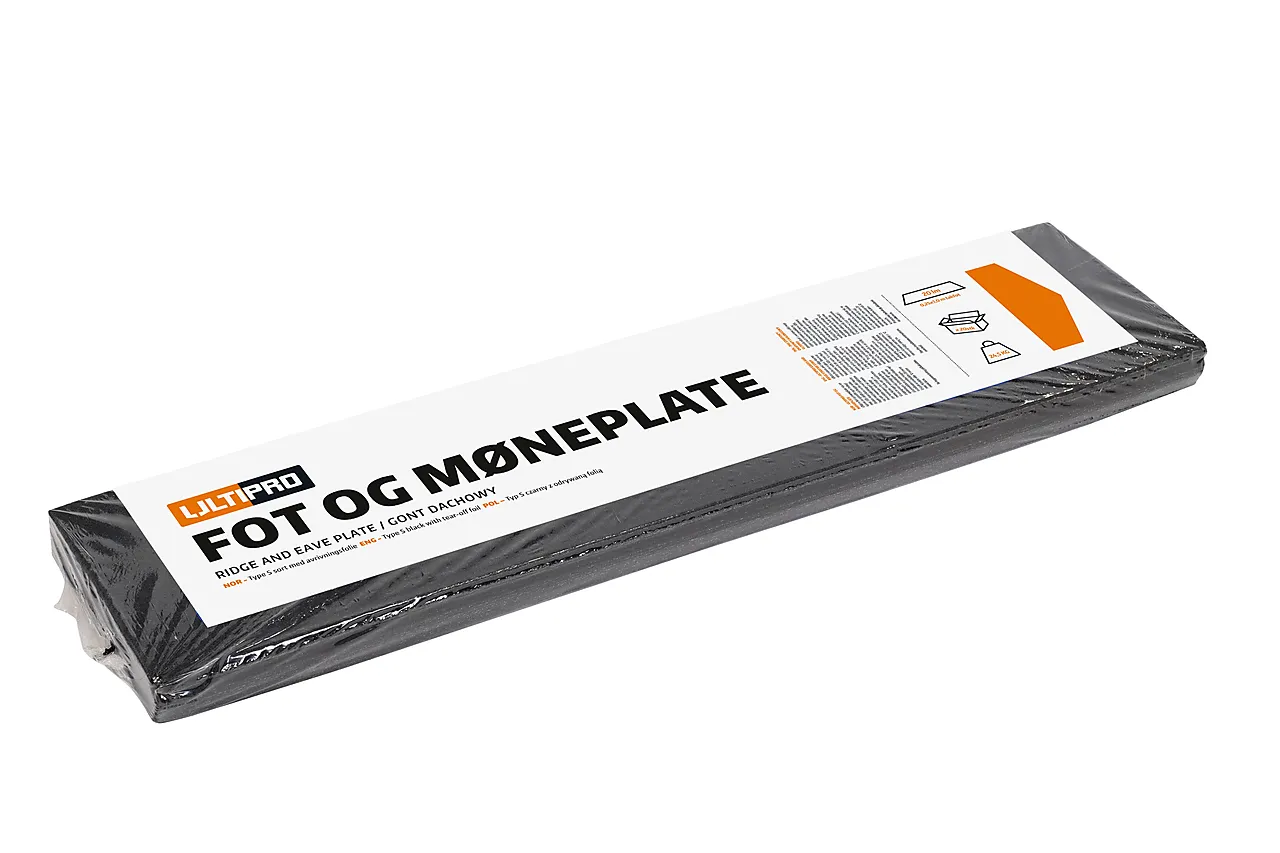Ultipro fot-/møneplate sort