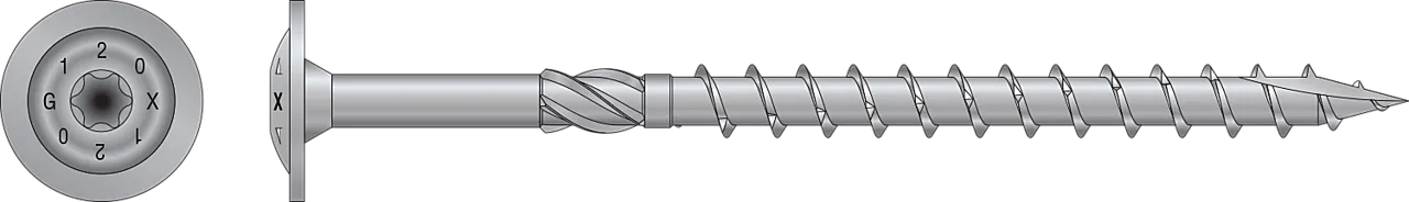 Treskrue skiveh impreg+ 6,0x100 treskrue utv