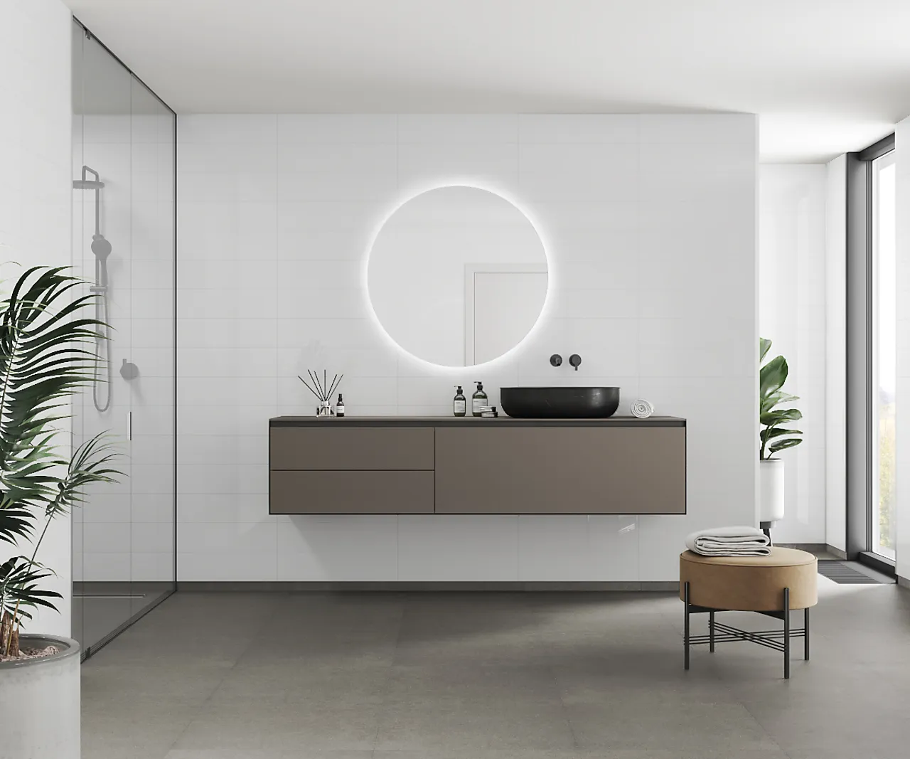 Fibo Athen White baderomspanel 60x15 cm null - null - 2 - Miniatyr