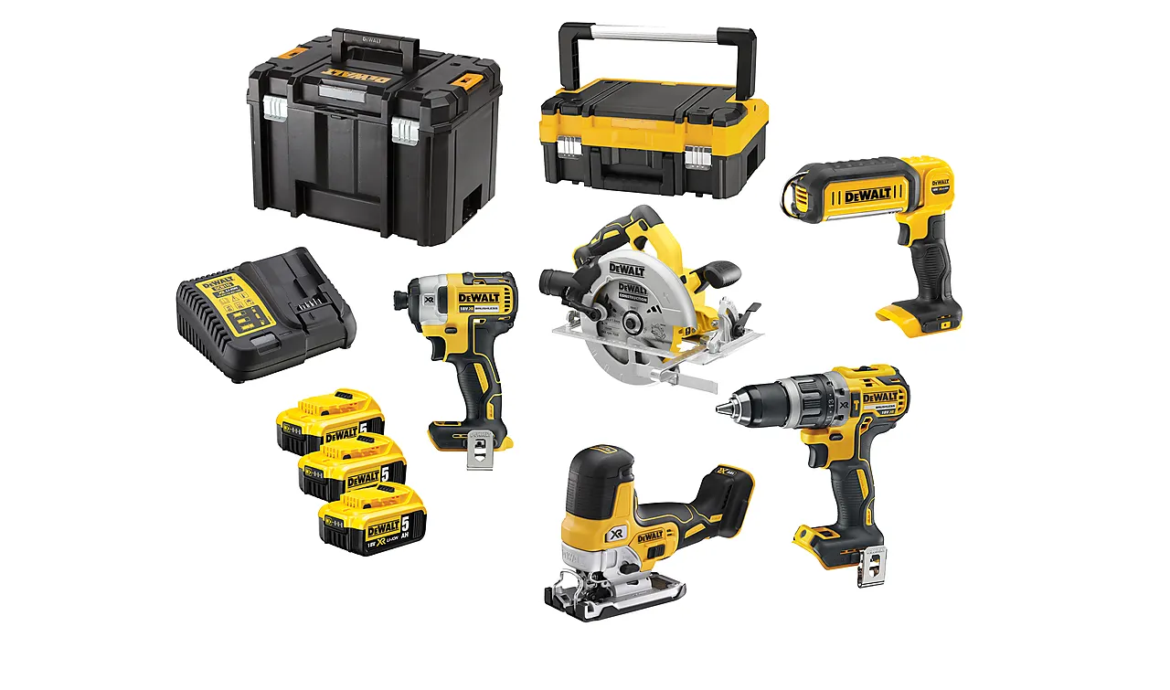 Verktøysett Dewalt DCK500P3T-QW 18V