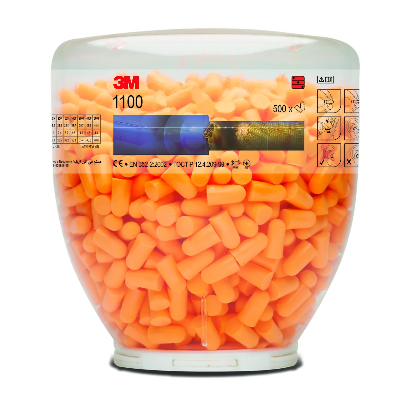 Ørepropper refill eske a 500 par