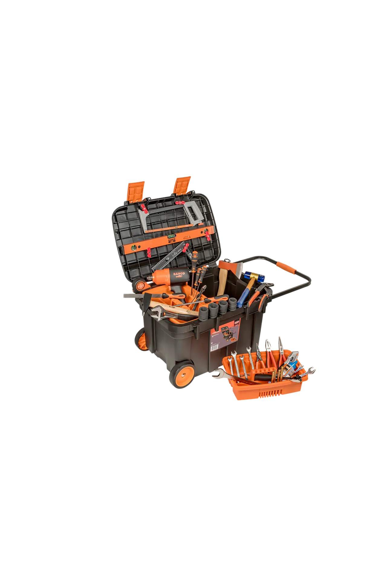 Ekstra kraftig verktøykasse i plast med hjul null - null - 3 - Miniatyr