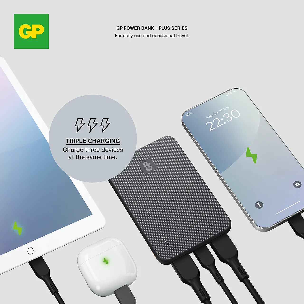 GP Powerbank Plus 5000mAh Black GP Powerbank Plus 5000mAh Black