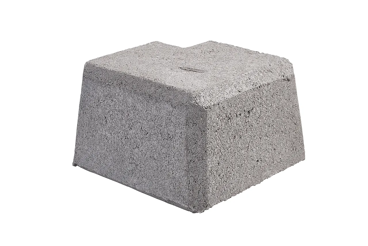 Støttemur mini grå hjørne 1 null - null - 3 - Miniatyr