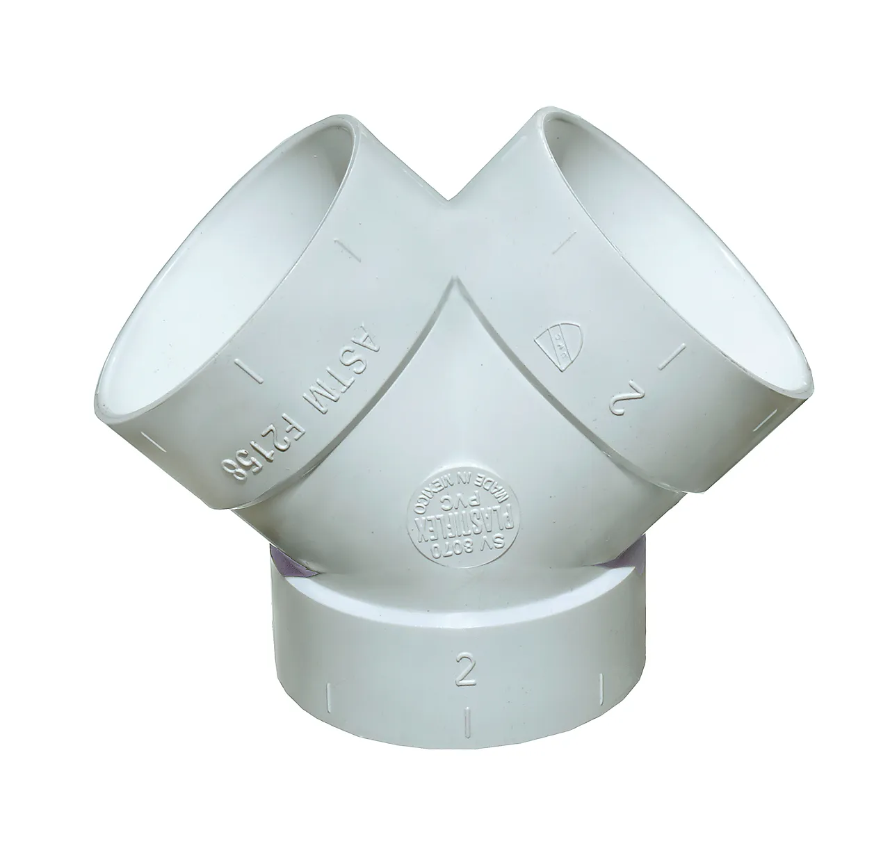 Grenrør dobbel y 45 grader foma