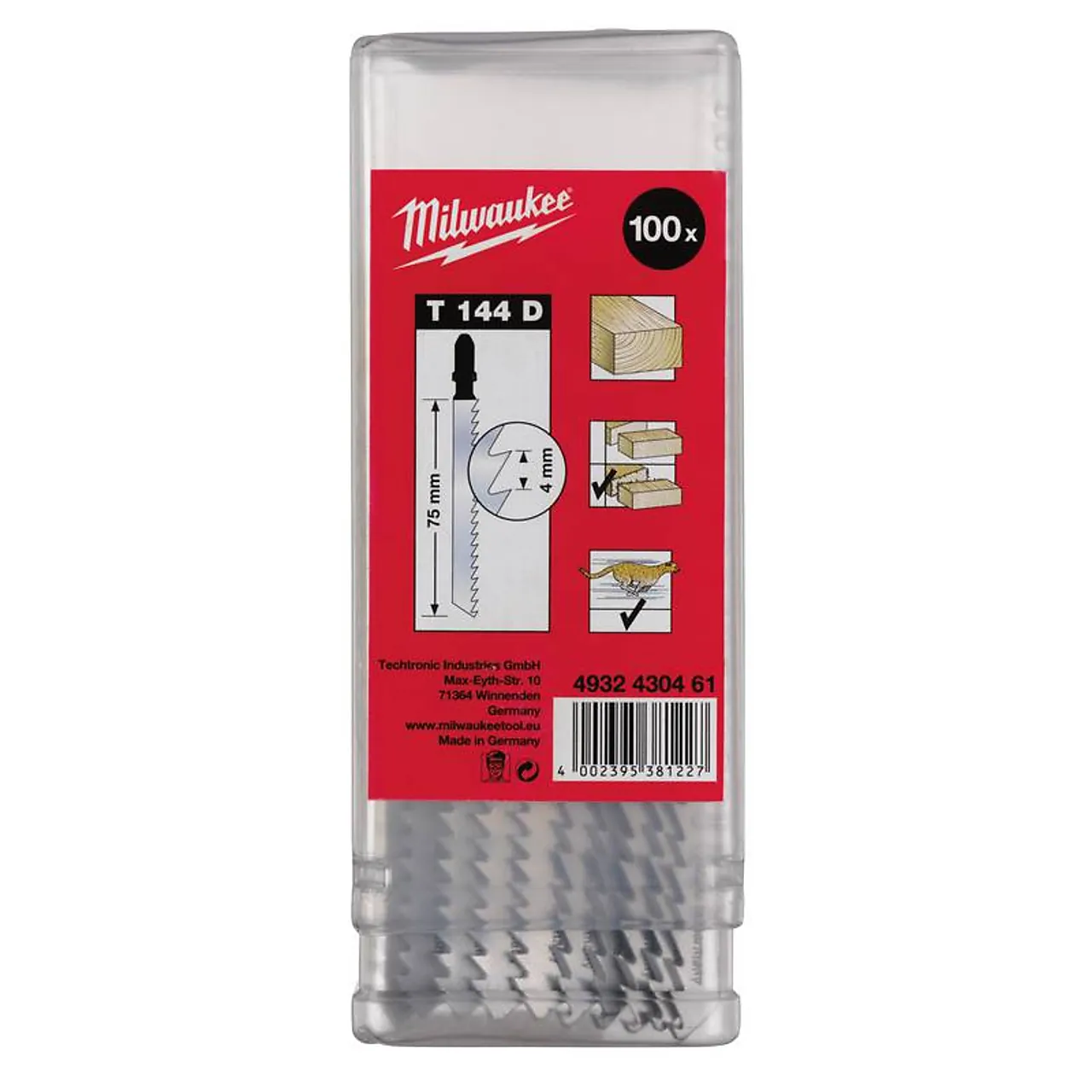 Stikksagblad t144d 754mm p100 milw