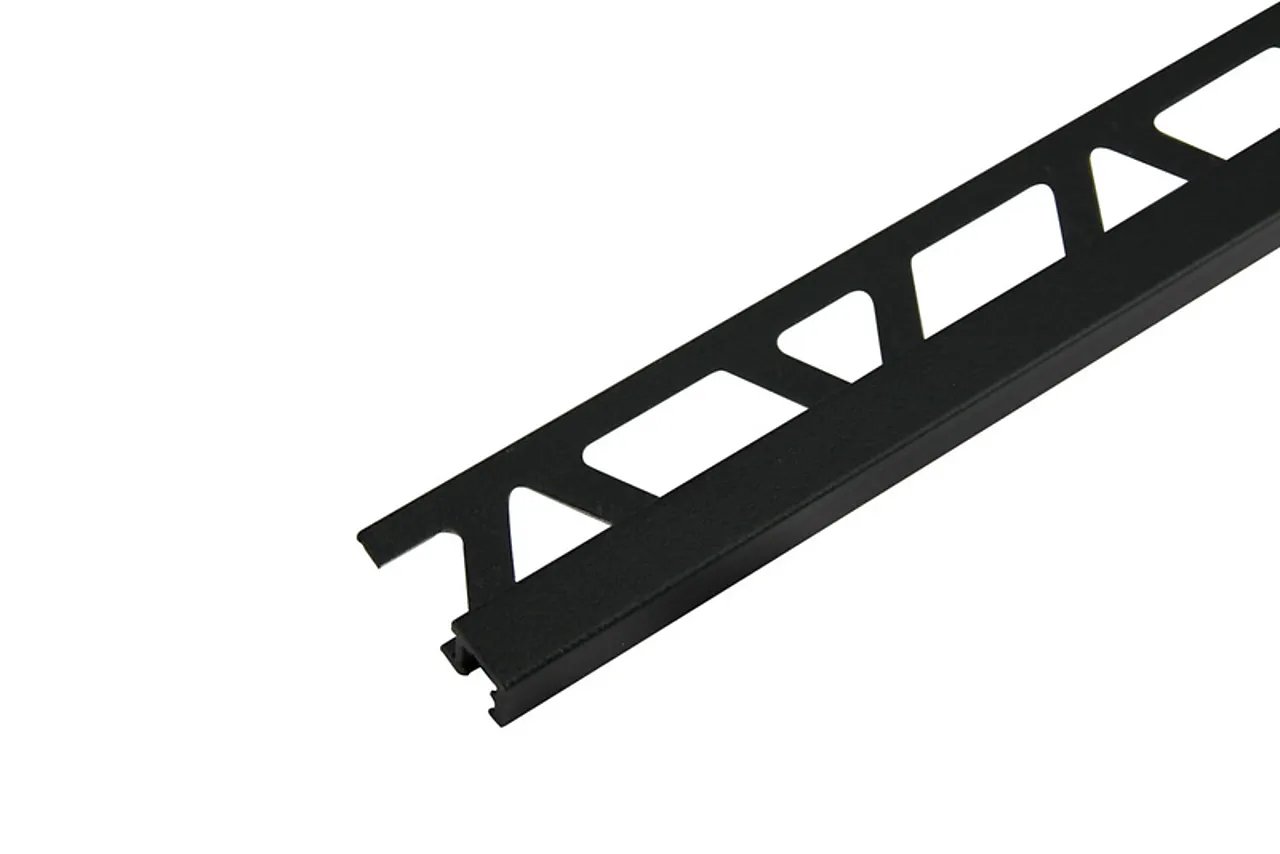 Hjørnelist firkant 8mm svart matt squarejolly aluminium 2,7m