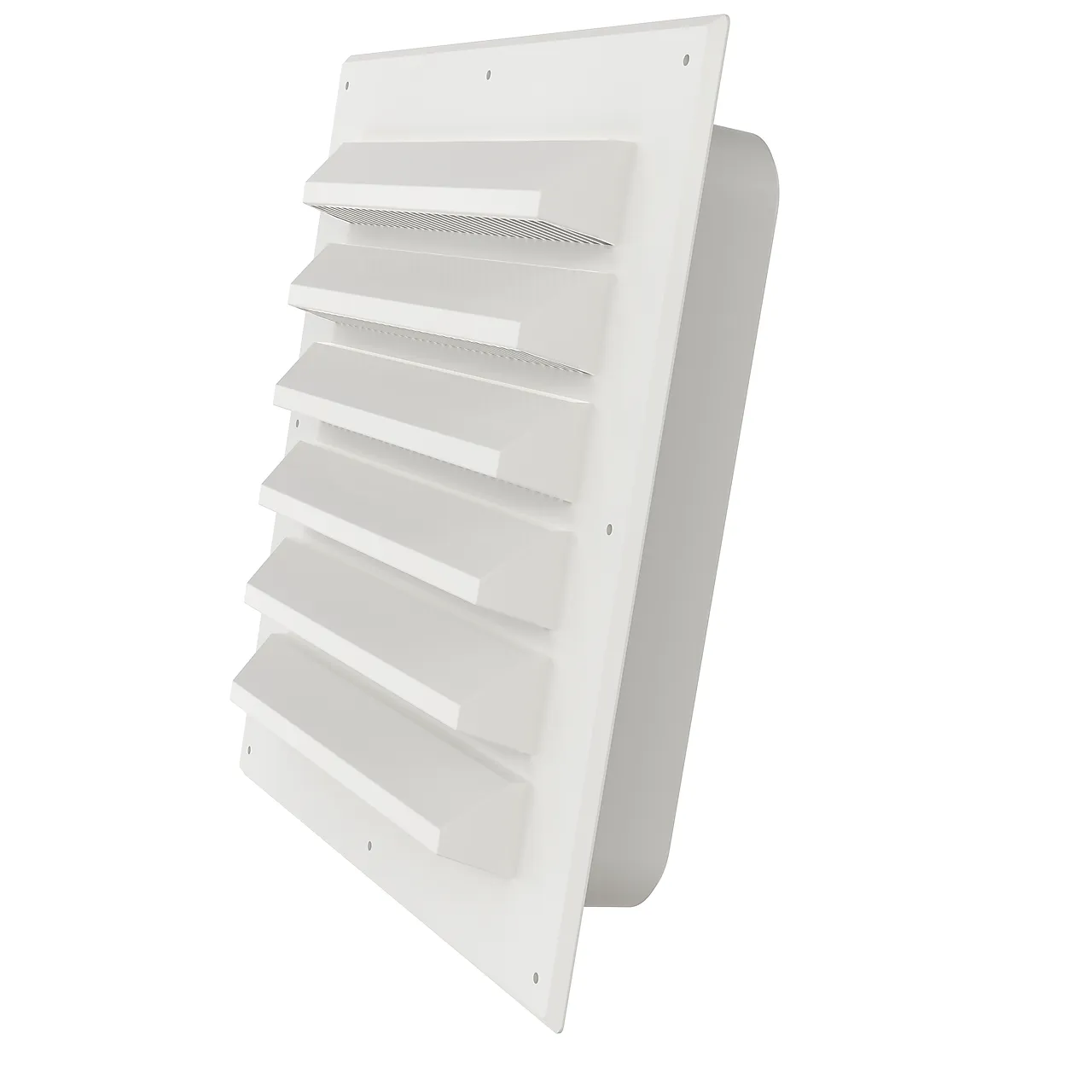 Sjalusirist med karm hvit plast 6x6 Sjalusirist med karm hvit plast 6x6