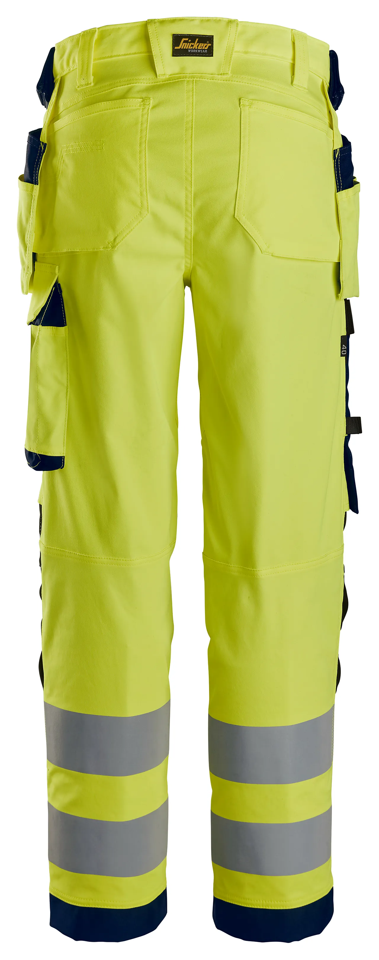 Bukse 6743 dame hl hv gul 19 snickers workwear null - null - 3 - Miniatyr