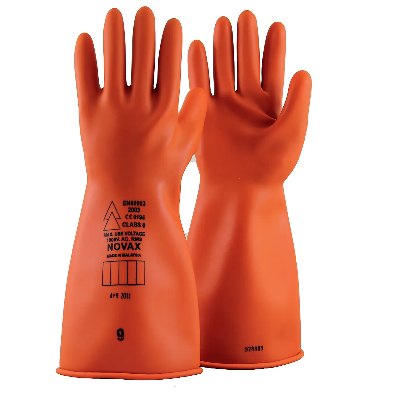 Hanske elektrikker str 10 tåler spenning opp til 1000v