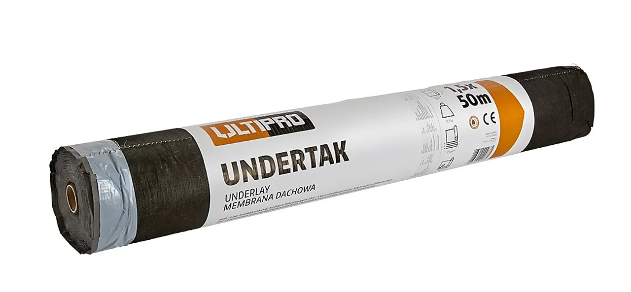 Undertak diffusjonsåpent 4-lag 1,5x50 m Undertak diffusjonsåpent 4-lag 1,5x50 m
