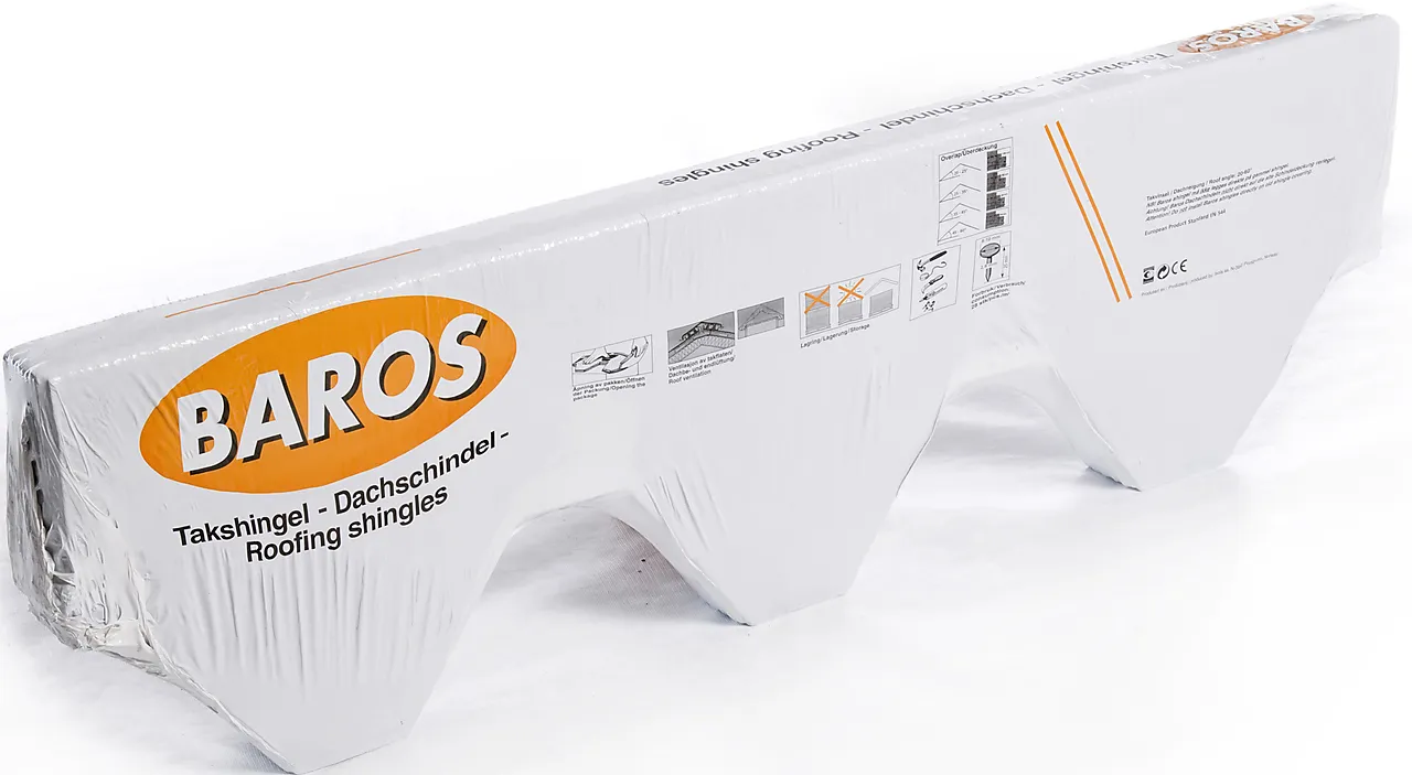 Takshingel Baros Skrå sort Takshingel Baros Skrå sort