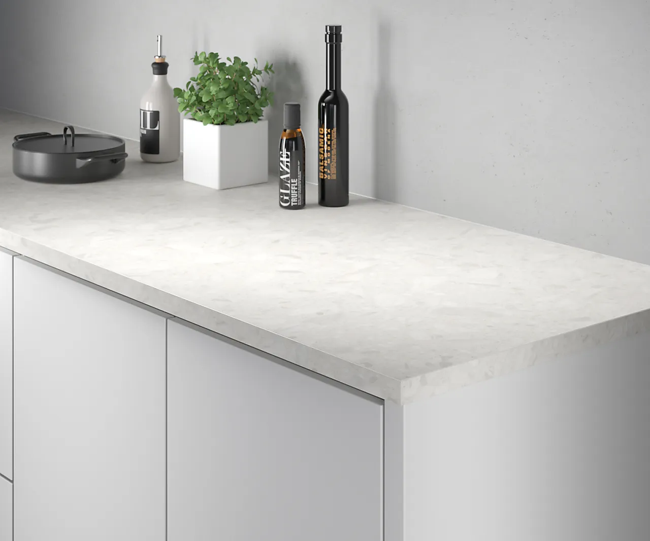 Benkeplate ABS 29x4100x635 mm terrazzo creme null - null - 3 - Miniatyr