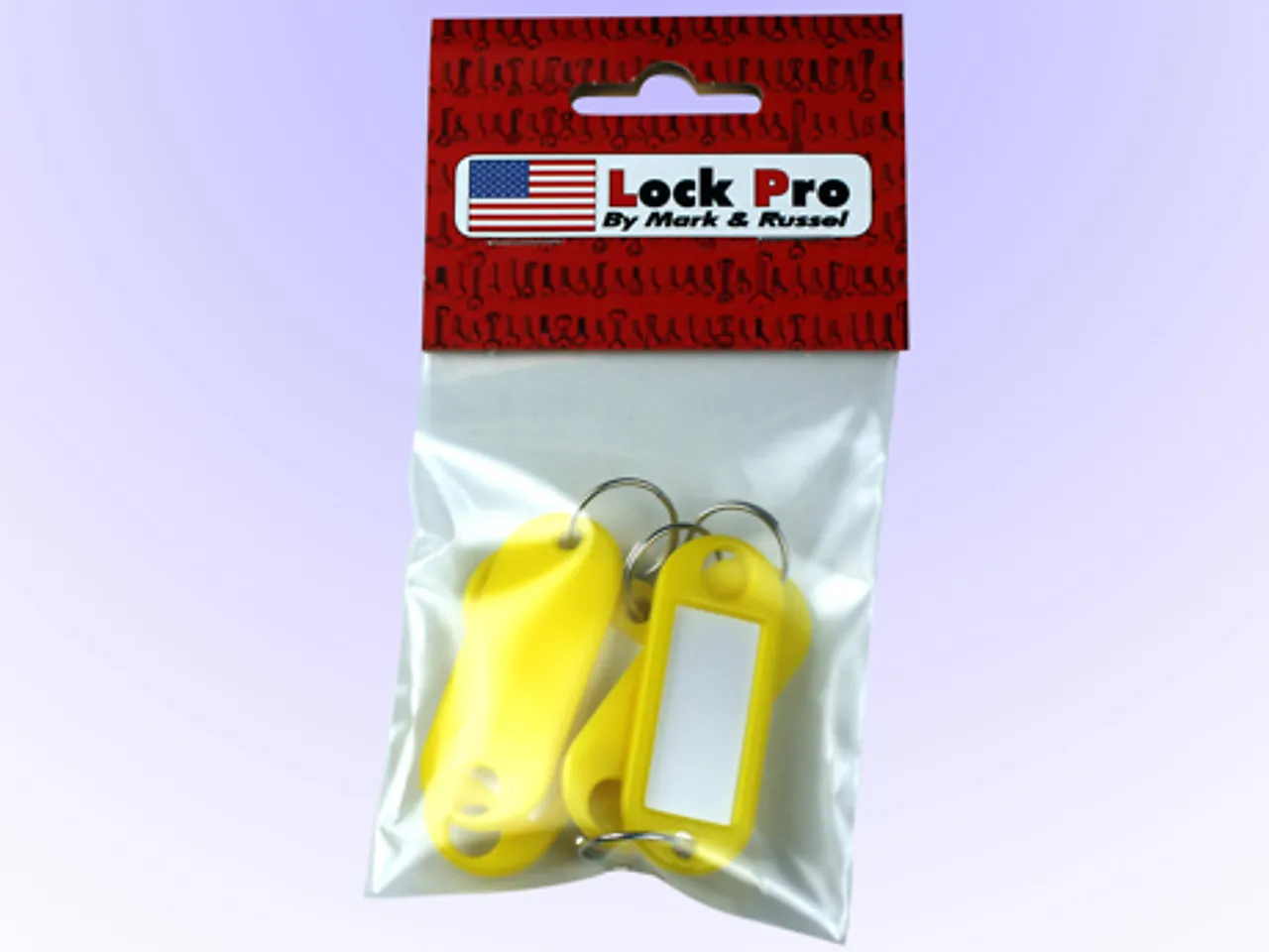 Nøkkelbrikke gul 5-pk gds