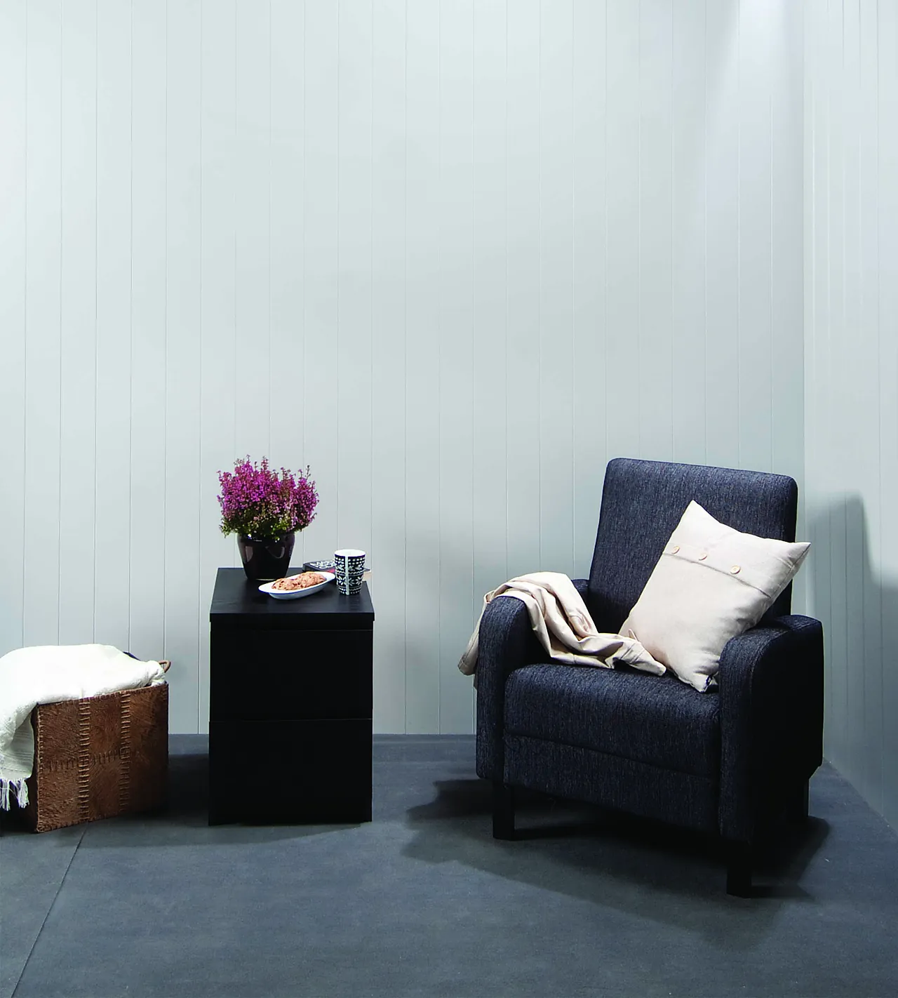 Veggplate MDF frost fas hvit 11x620x2740 mm null - null - 3 - Miniatyr