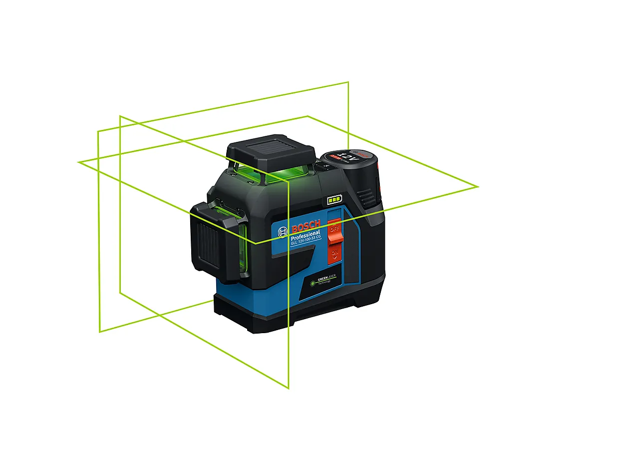 Linjelaser grønn GLL 12V-100-33 CG/12V/D