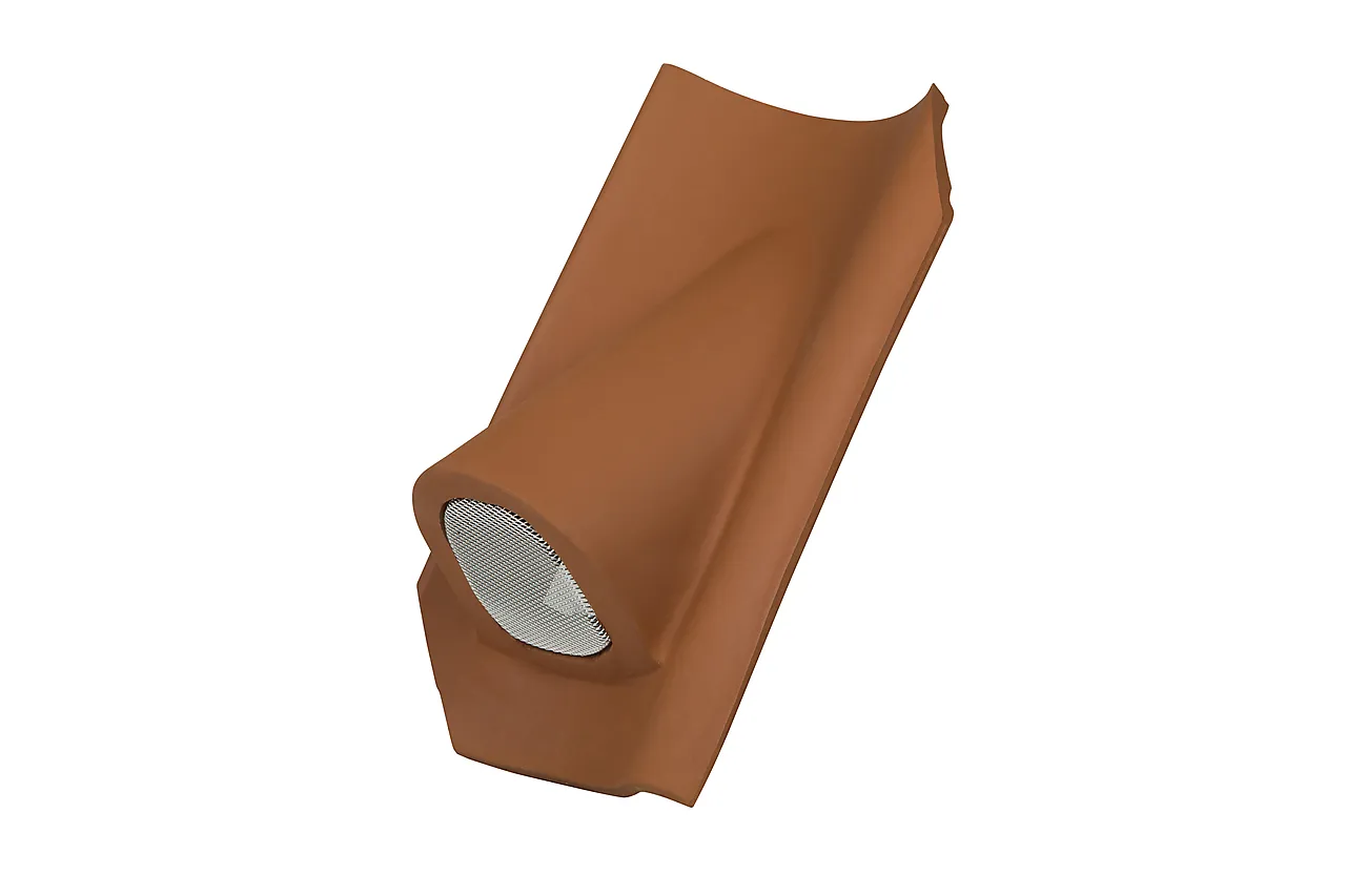 Ventilasjonsstein rød lille dansk højslev modell enkeltkrum