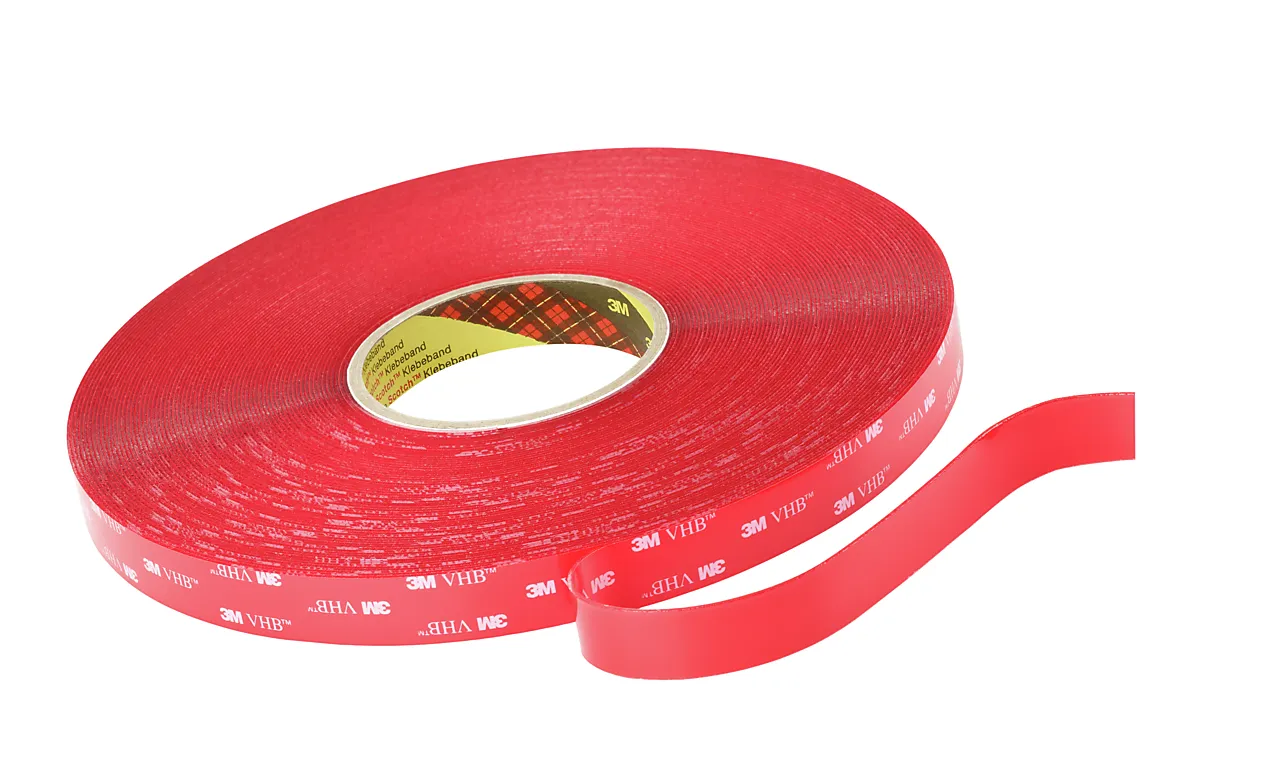 Tape dobbeltsidig 4910F 19MMX11M klar tykk 1,0 mm null - null - 2 - Miniatyr