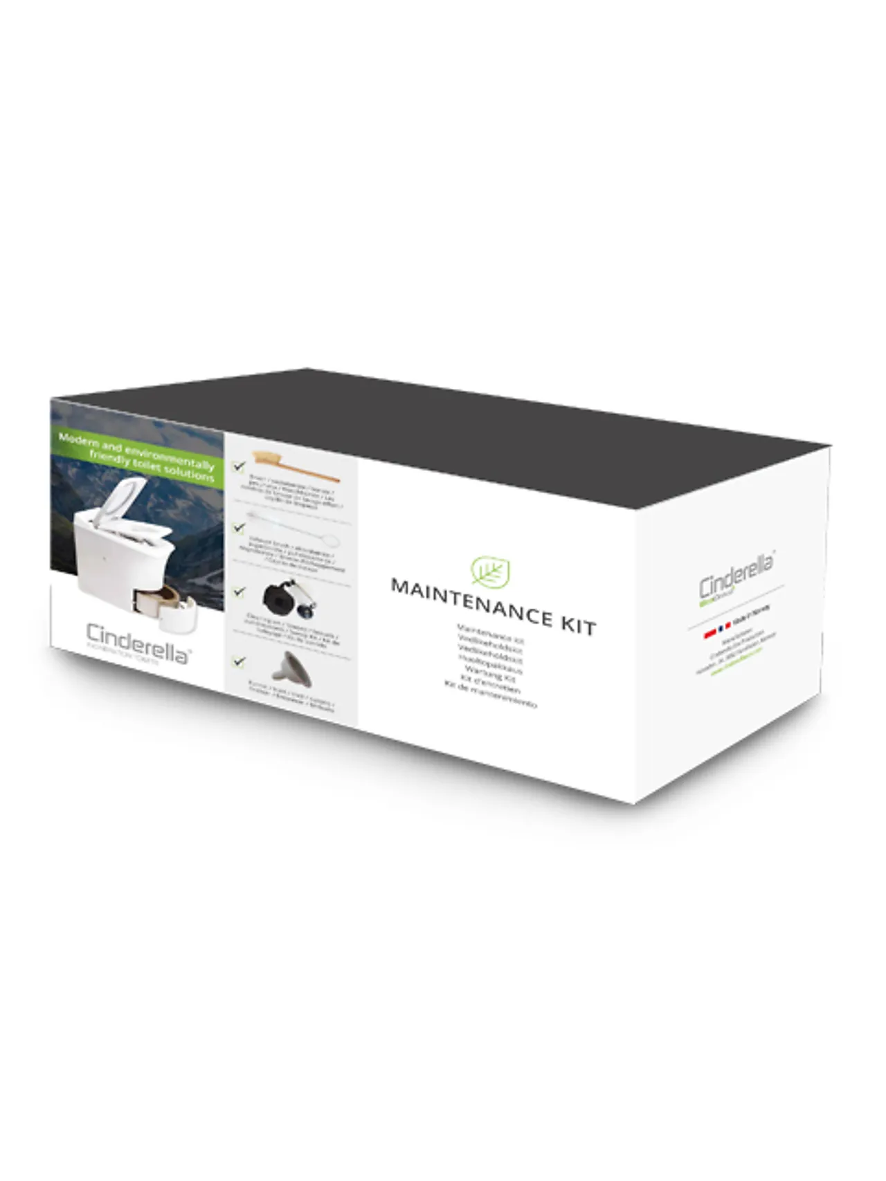Cinderella vedlikeholdskit for rengjøring