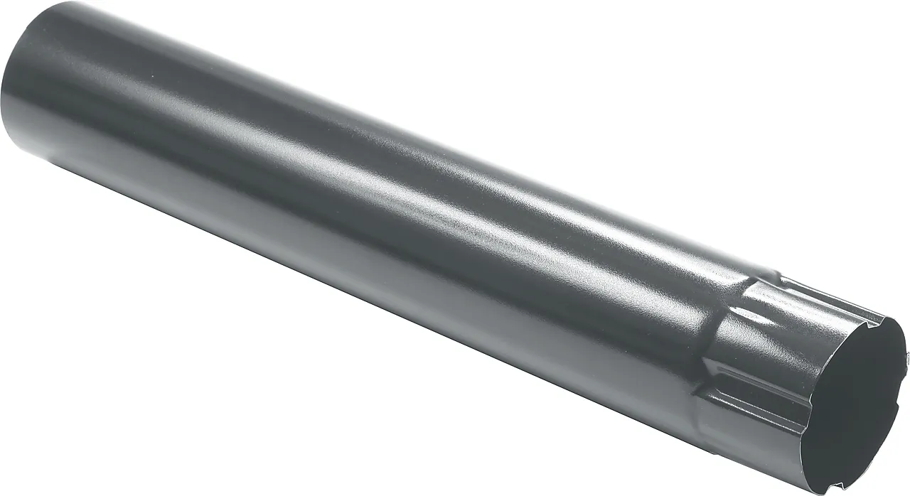 Plannja nedløpsrør 75mm PL20 mørk grå 3,0m stål Plannja nedløpsrør 75mm PL20 mørk grå 3,0m stål