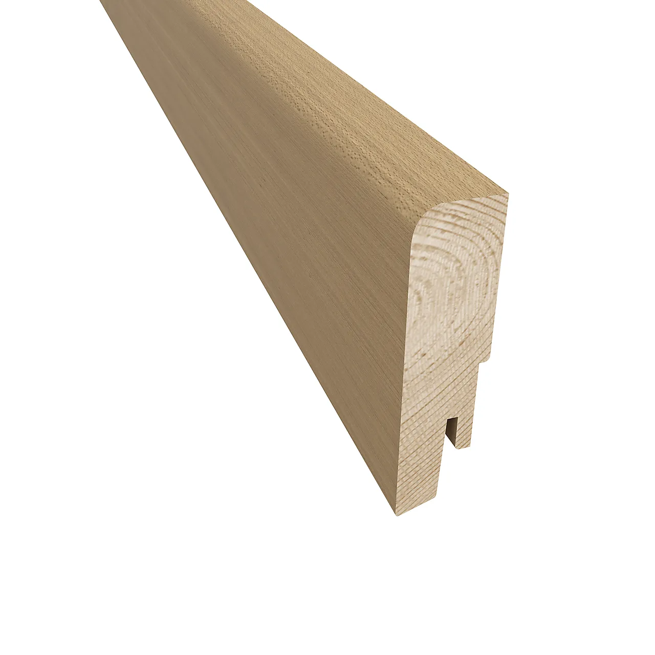 Gulvlist finèrt 16x60 mm eik urban brown ultramatt