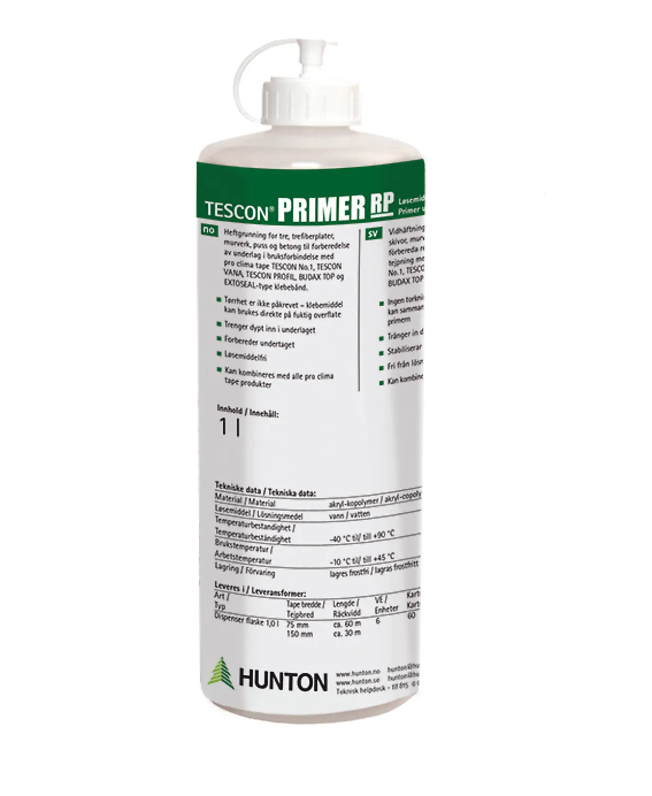 Primer 1 liter hunton tescon primer