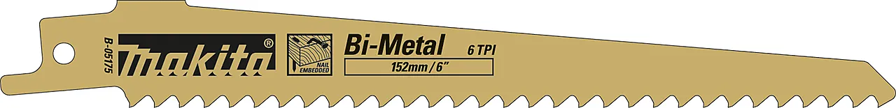 Bajonettsagblad bimetall 152 cm