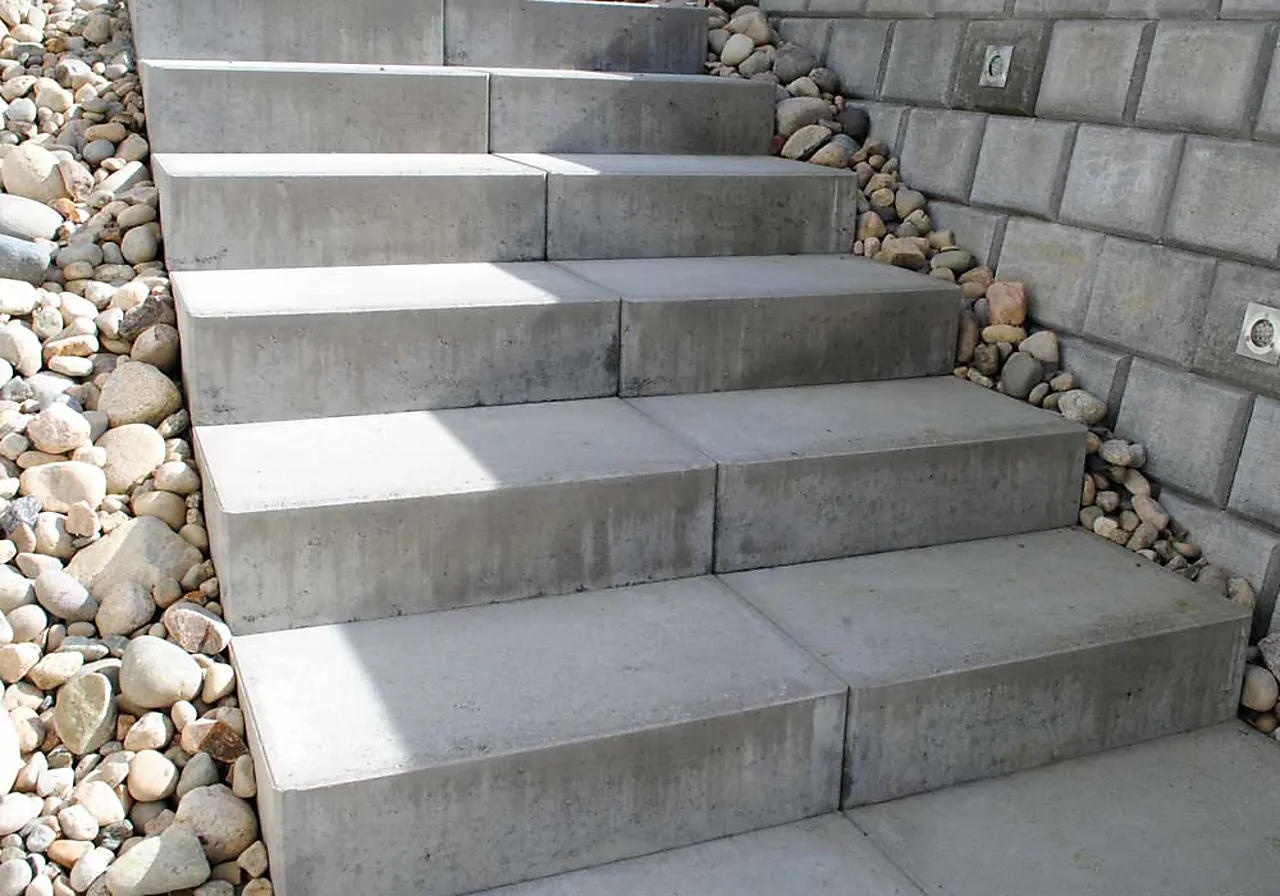 Trappeelement gråmix 60x37x15 cm null - null - 2 - Miniatyr