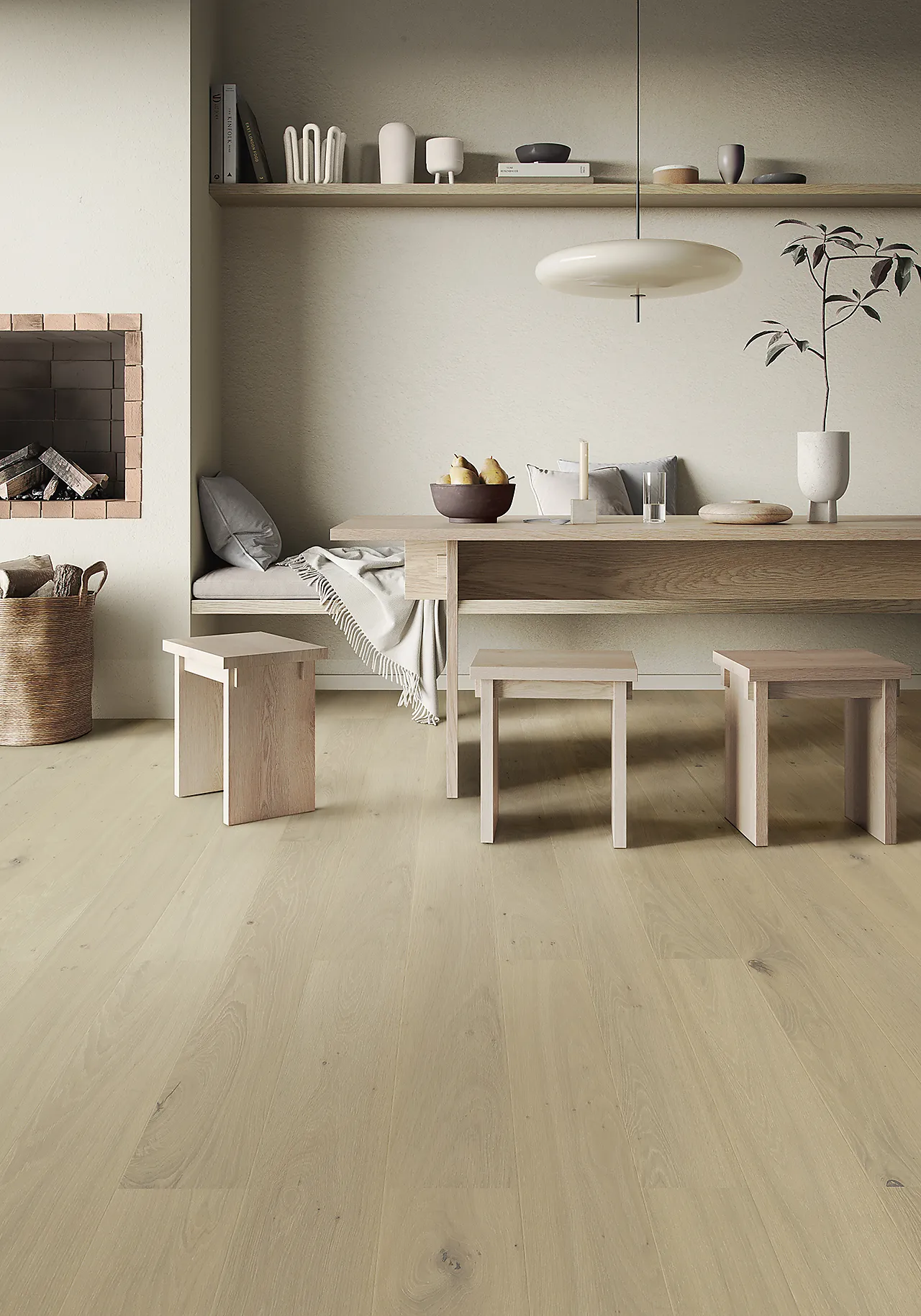 Parqwood tregulv finert Silke naturel