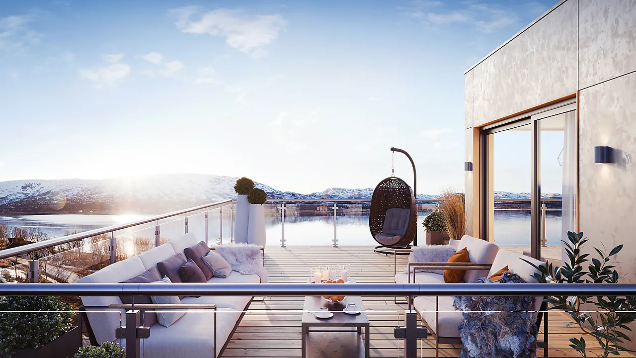 Midtstolpe toppmontert rekkverk null - null - 2 - Miniatyr