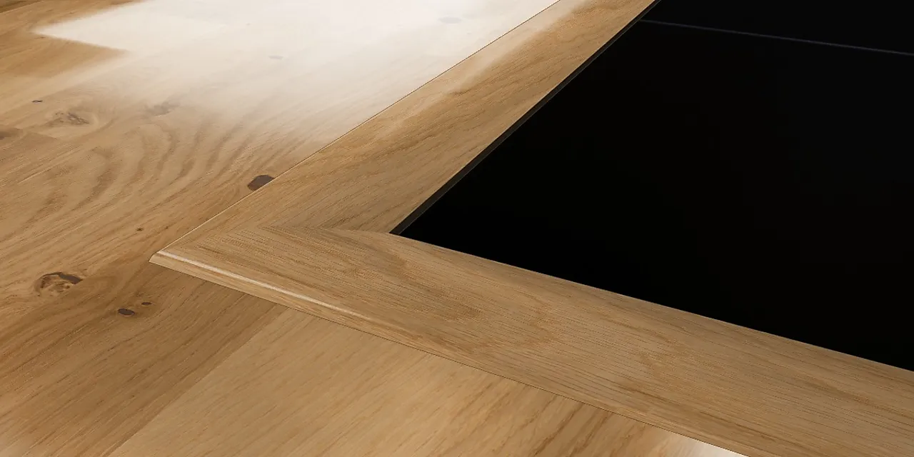 Nivålist massiv eik 15/58x21x2400 mm