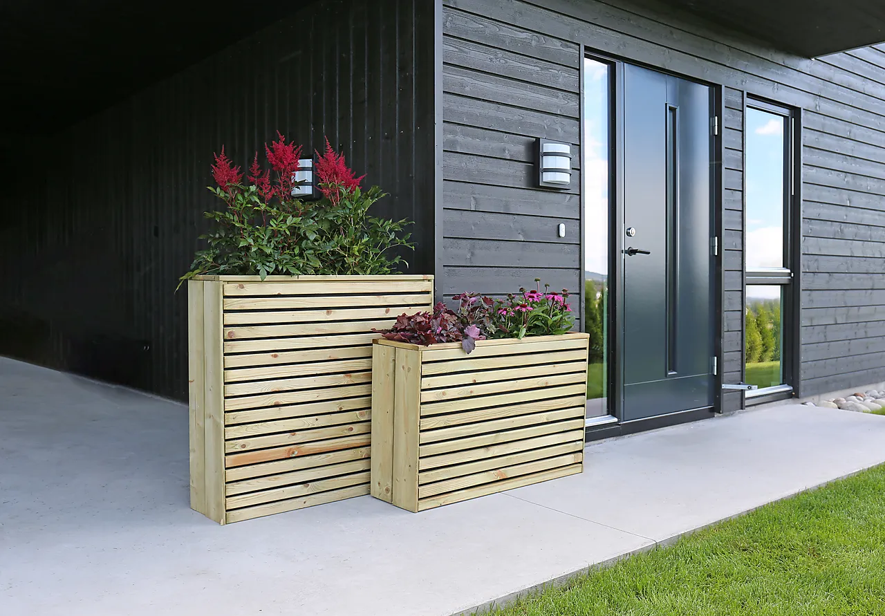 Blomsterkasse impregnert 103x30x67 cm null - null - 2 - Miniatyr