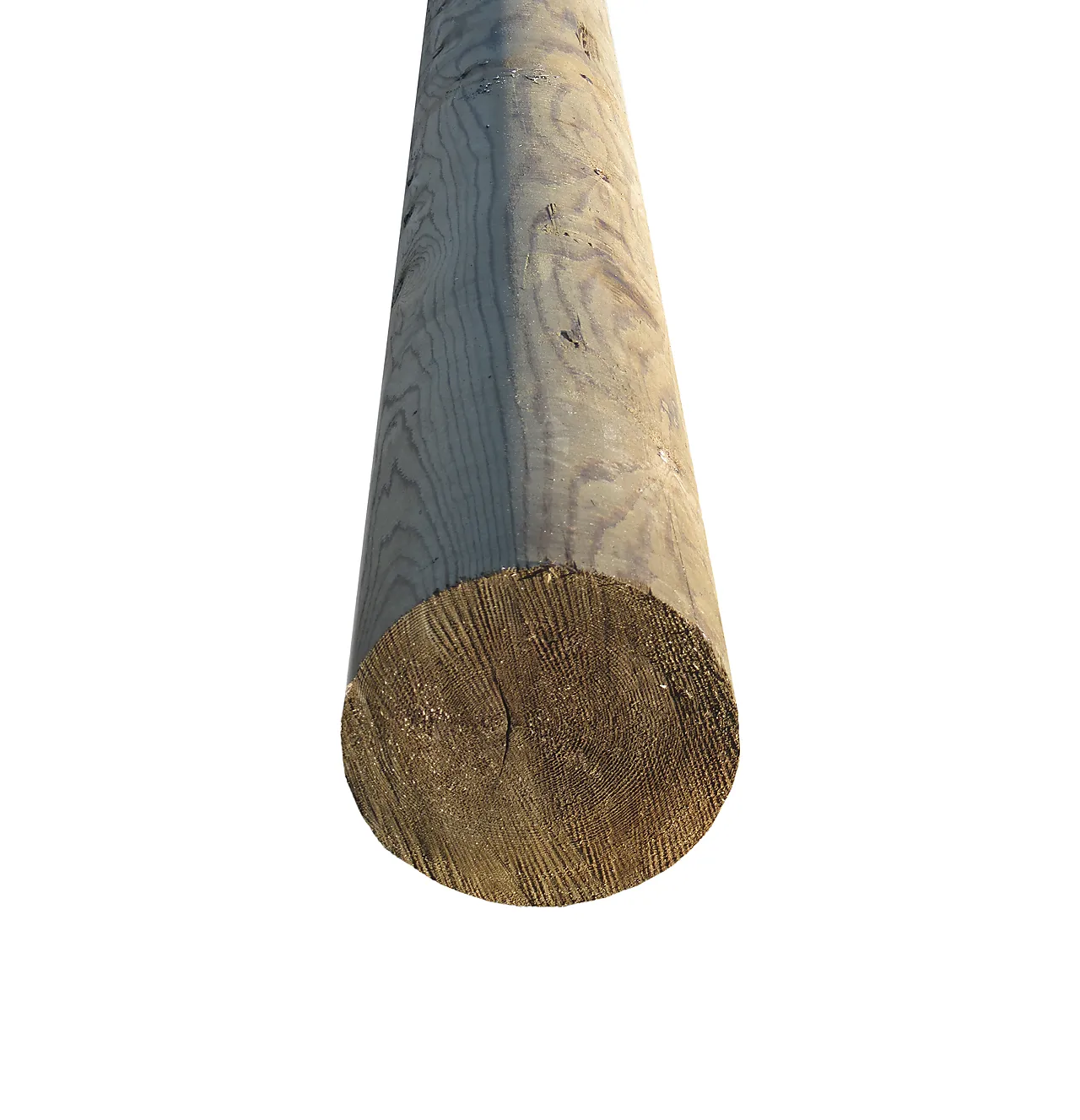 Stolpe sylinder royalimpregnert brun furu 14x500 cm