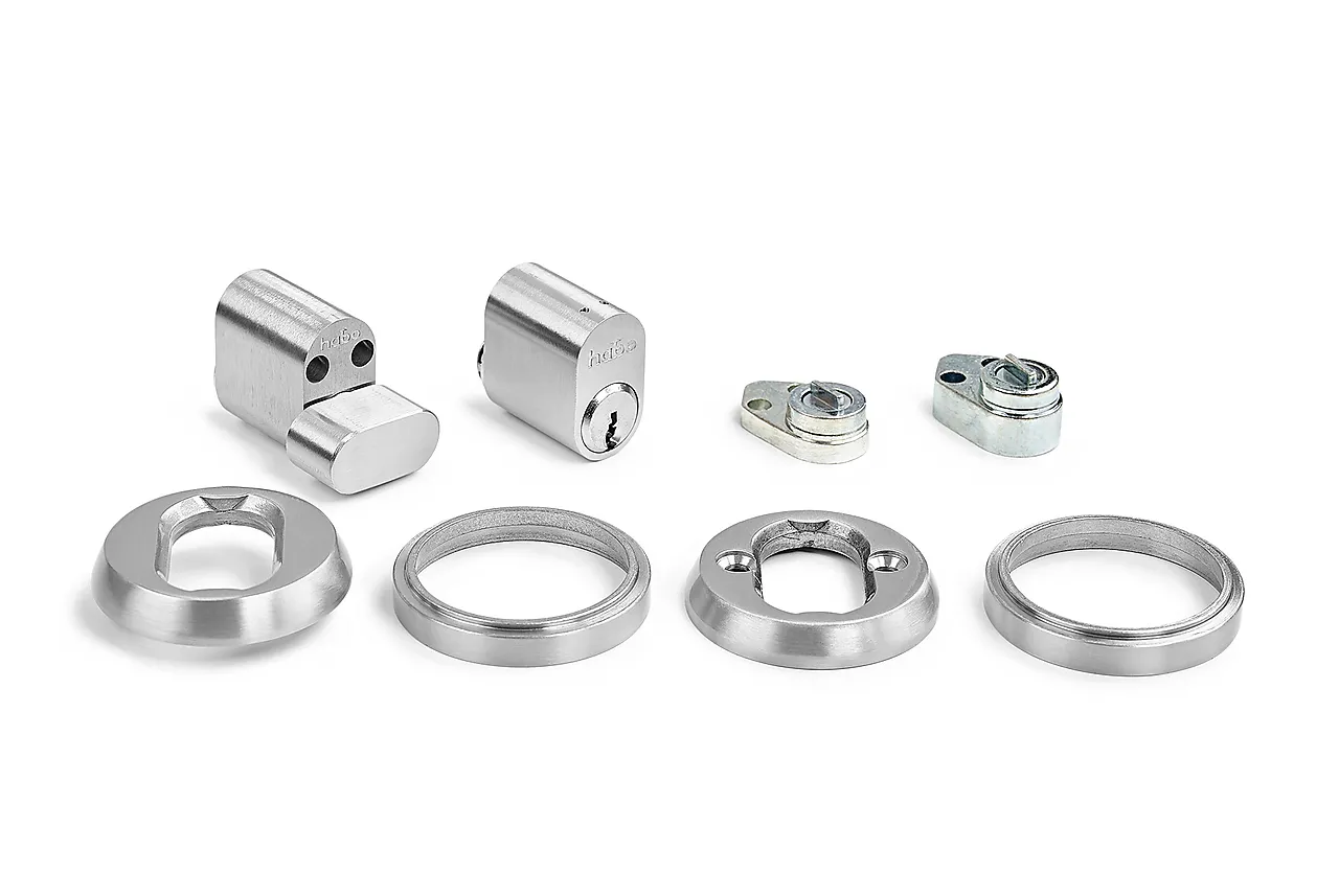 Sylinder multisett oval børstet krom Sylinder multisett oval børstet krom