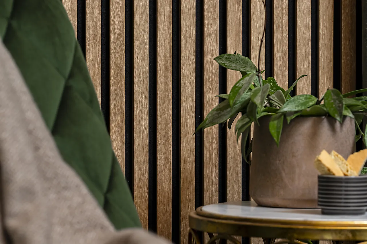 Spileplate akustikk 300x2400 lys eik 2 stk null - 300x2400 - 3 - Miniatyr