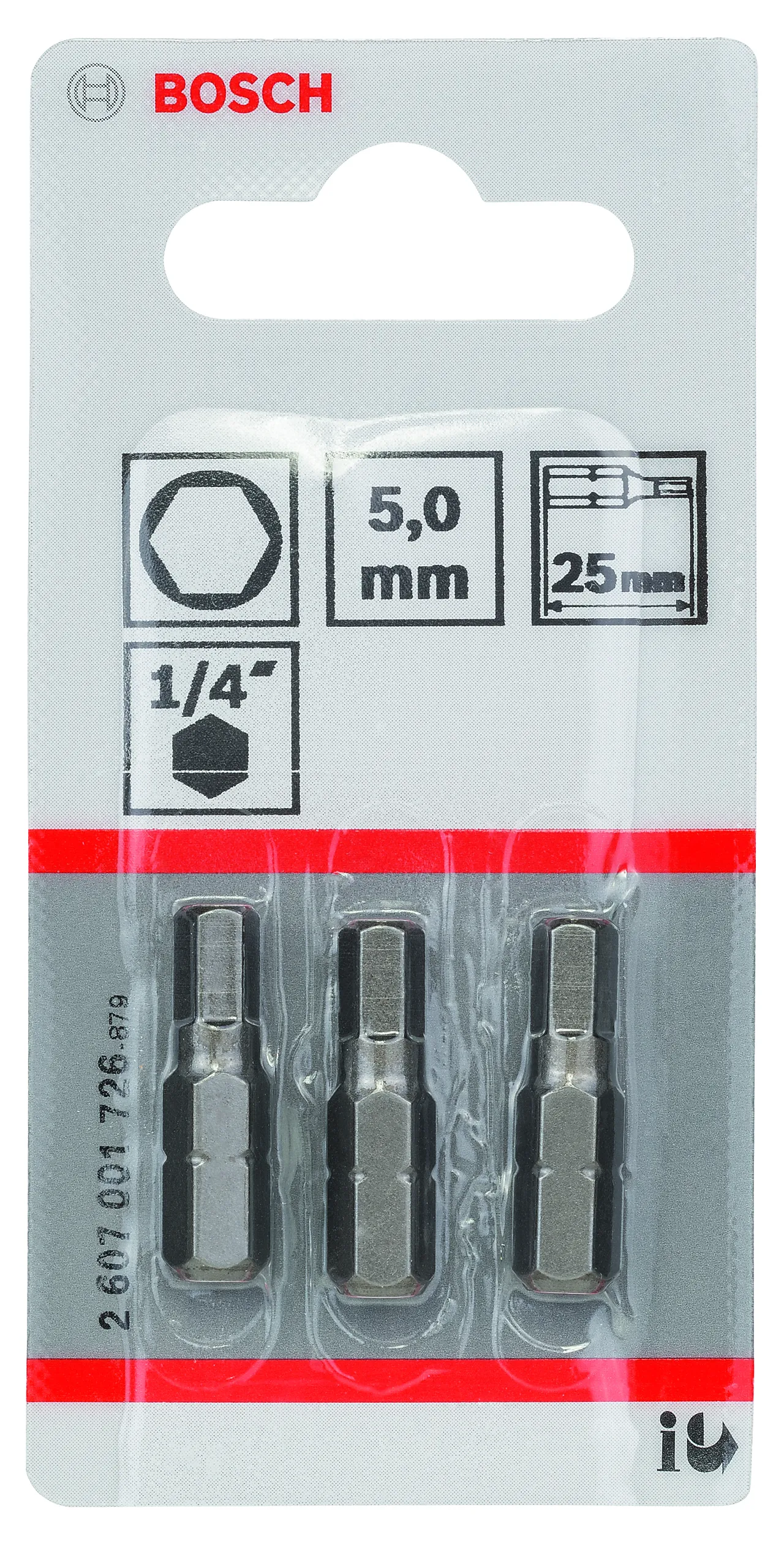 Bits-003 hex5 25mm a3 bosch  n40 null - null - 2 - Miniatyr