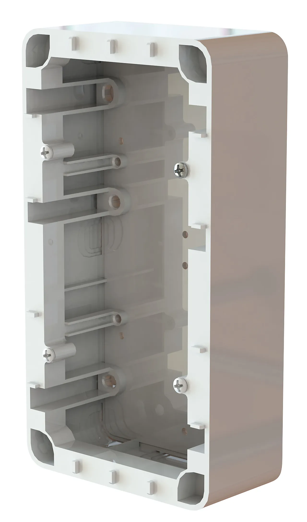 Påveggskappe dobbel 40 mm