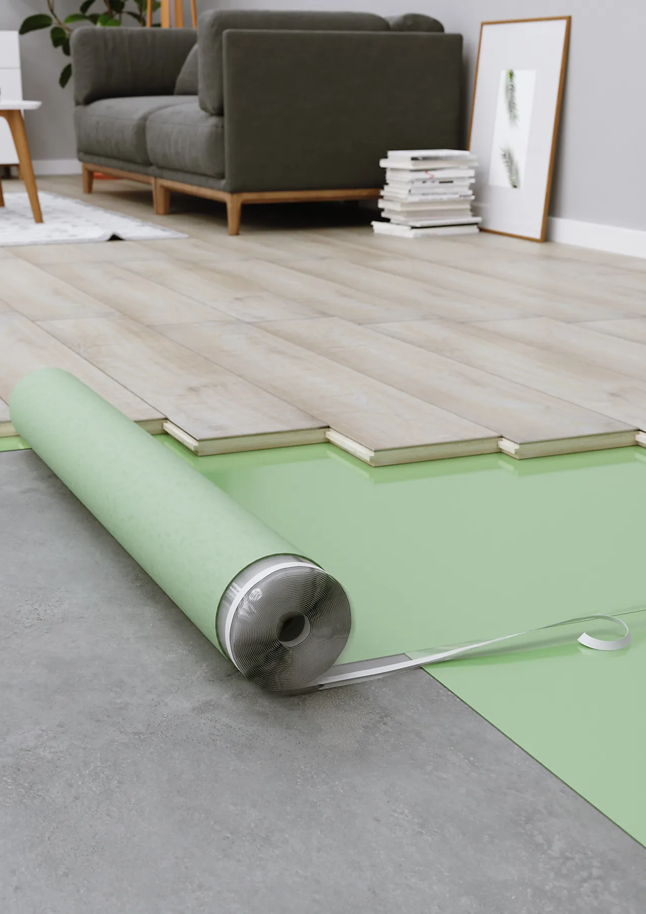 Gulvunderlag aquastop med aluminiumstape null - null - 2 - Miniatyr