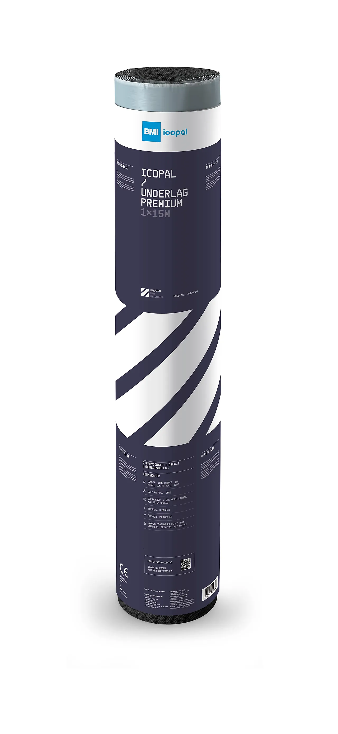 Underlag icopal premium 1x15m