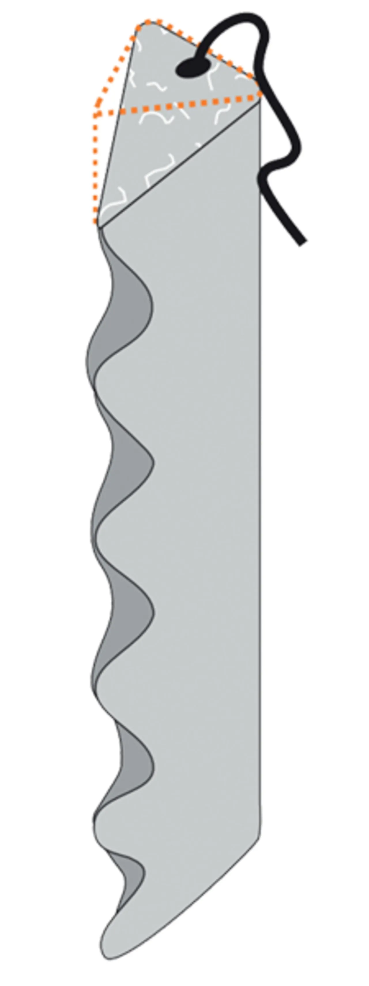 Betong trekantstang m/ krok 40x333 mm null - 40x333 - 3 - Miniatyr