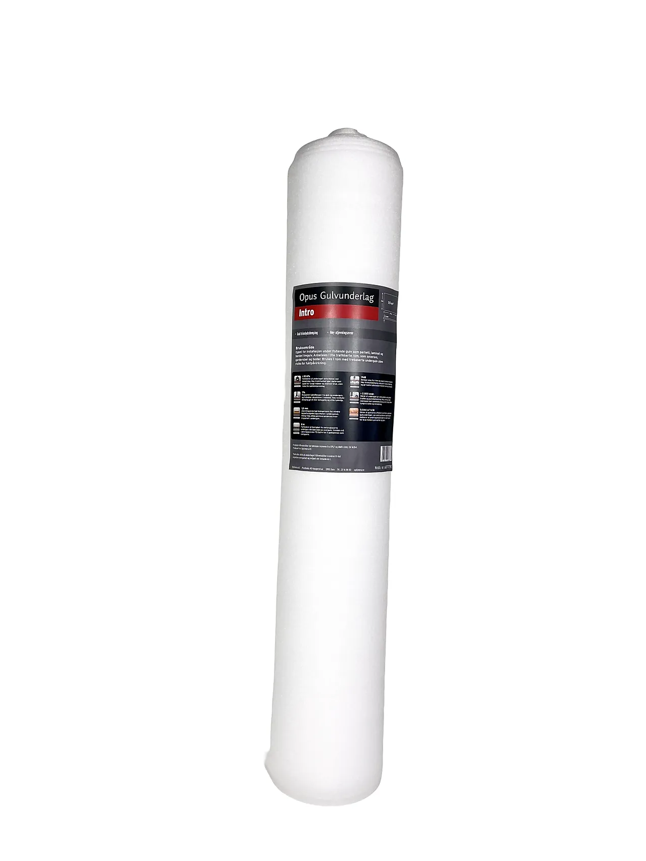 OPUS gulvunderlag hvit 2mm 15m²/rull null - null - 2 - Miniatyr