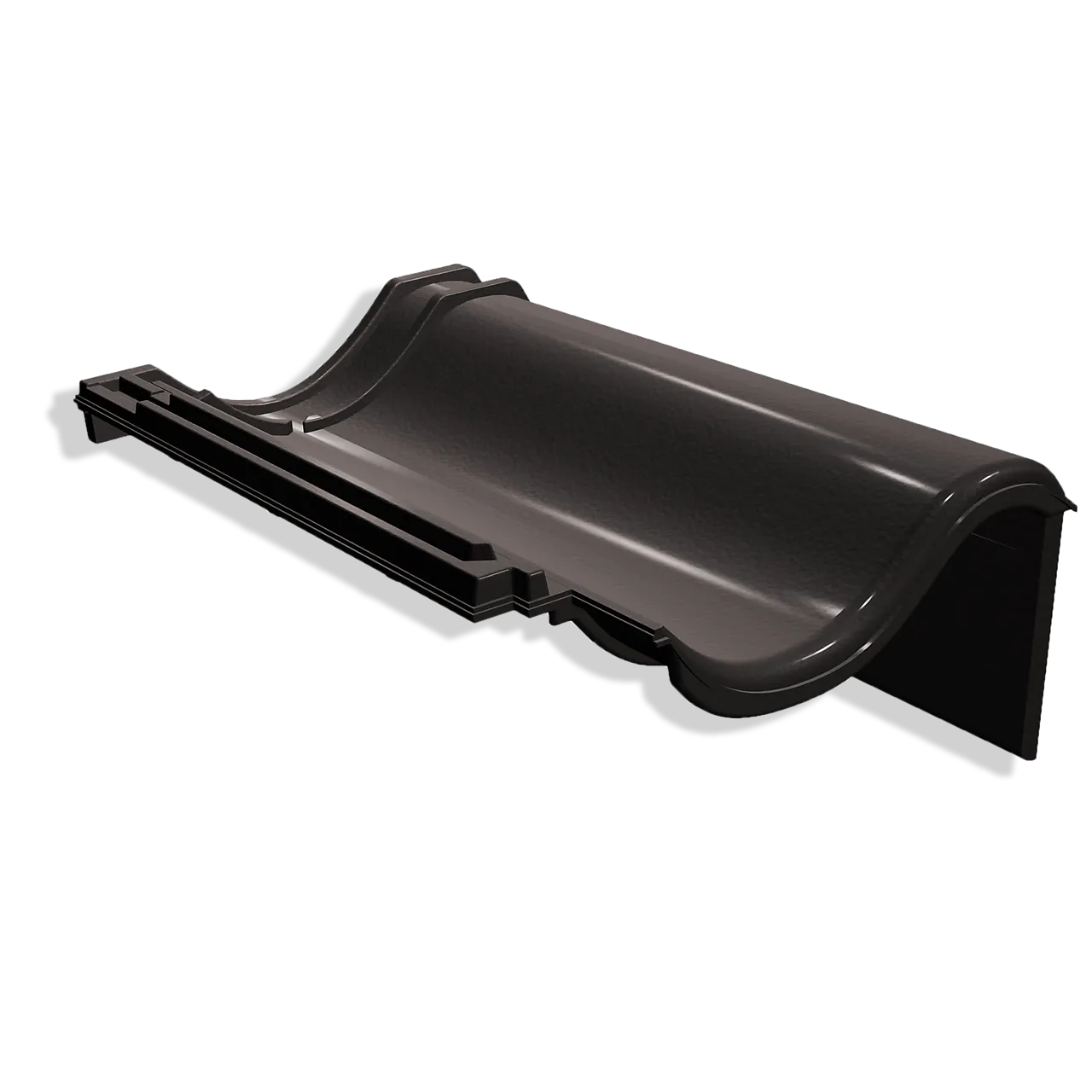 Gavlstein Høyre i tegl til Tvilling glasert titansvart