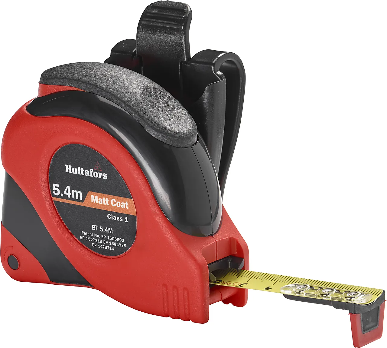 Målebånd stål 5,4 meter gul