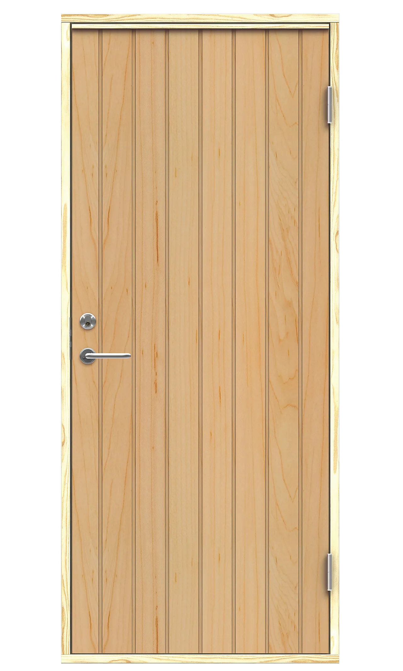 Boddør 458 80x190 cm venstrehengslet ubehandlet Boddør 458 80x190 cm venstrehengslet ubehandlet