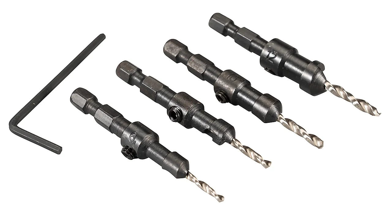 Forsenkerborsett 4 deler d-73455 tre null - null - 3 - Miniatyr