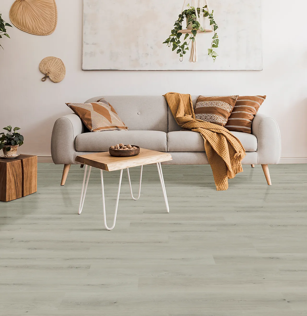 Klikkvinyl Rigid Core-gulv Oak Silver